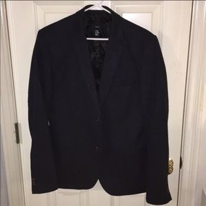 Men’s H&M Tweed Blazer, Midnight Blue, 40R